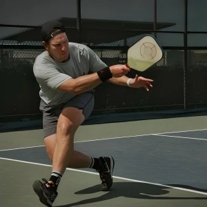 High-performance moisture-wicking mens pickleball shirt